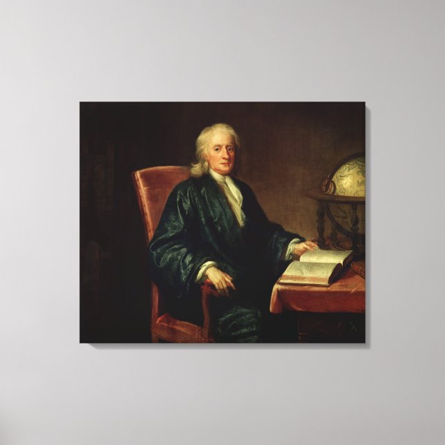 Toile Portrait de Isaac Newton, c.1726 (Recto)