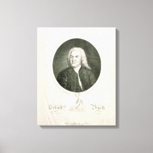 Toile Portrait de Johann Sebastian Bach