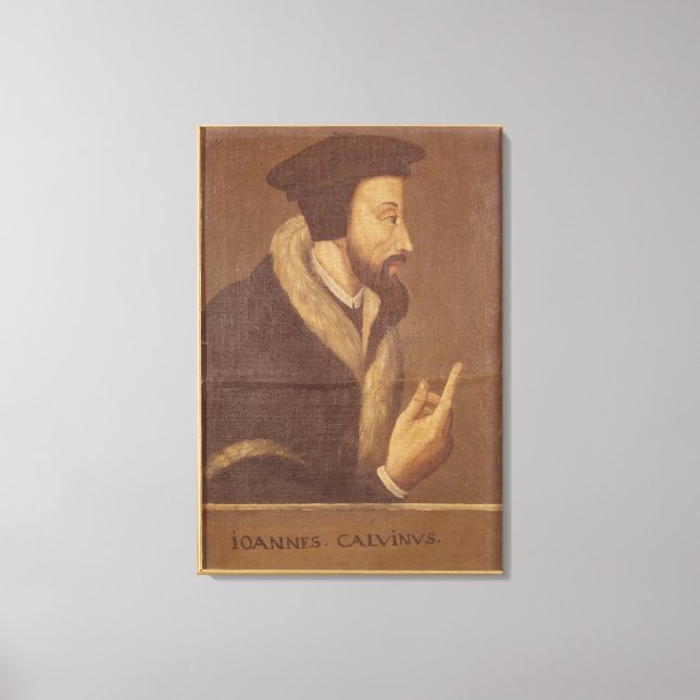 Toile Portrait de John Calvin (Recto)