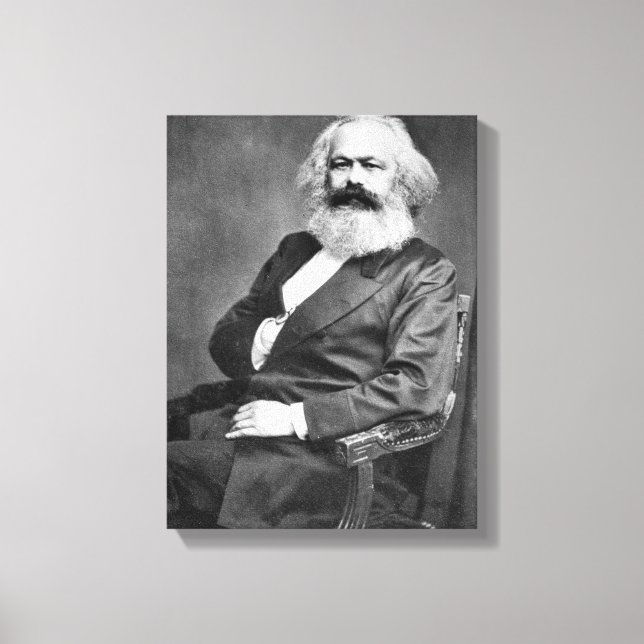 Toile Portrait de Karl Marx (Fondateur du marxisme) (Recto)