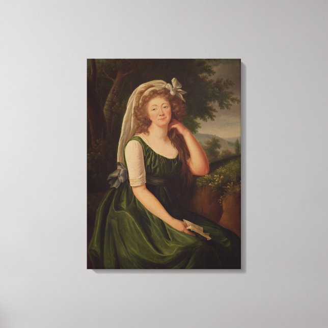 Toile Portrait de la comtesse du Barry 1789 (Recto)
