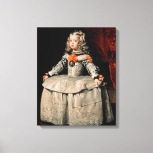Toile Portrait de la margarita d'Infanta âgée cinq