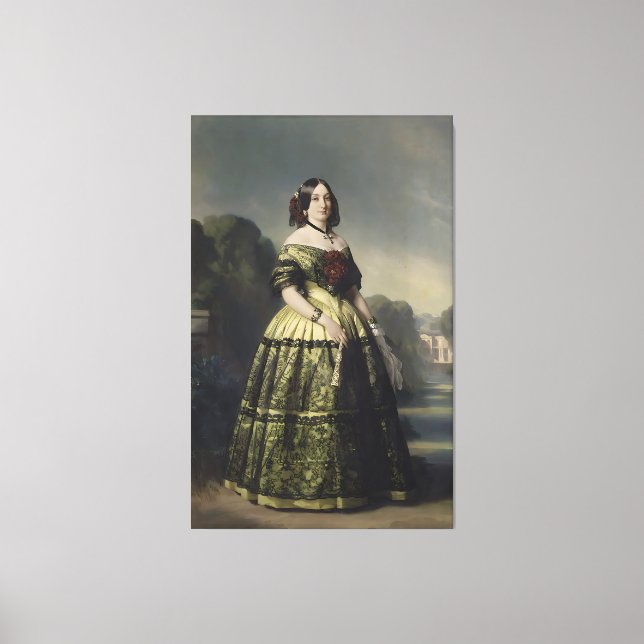 Toile Portrait de la princesse Mathilde Bonaparte - 1852 (Recto)