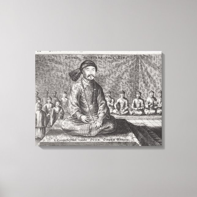 Toile Portrait de l'Ancien Viceroy, d'un compte d'un (Recto)