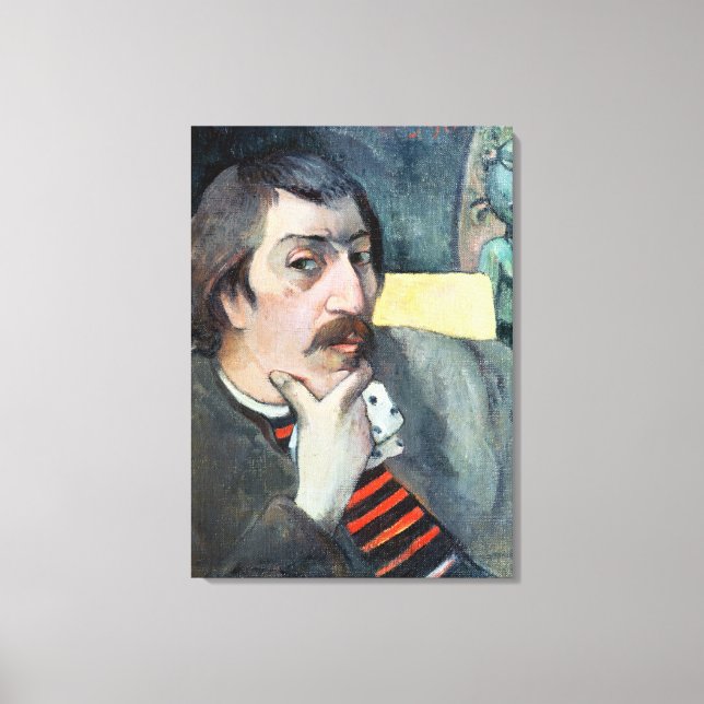 Toile Portrait de l'artiste avec l'Idole, c.1893 (Recto)