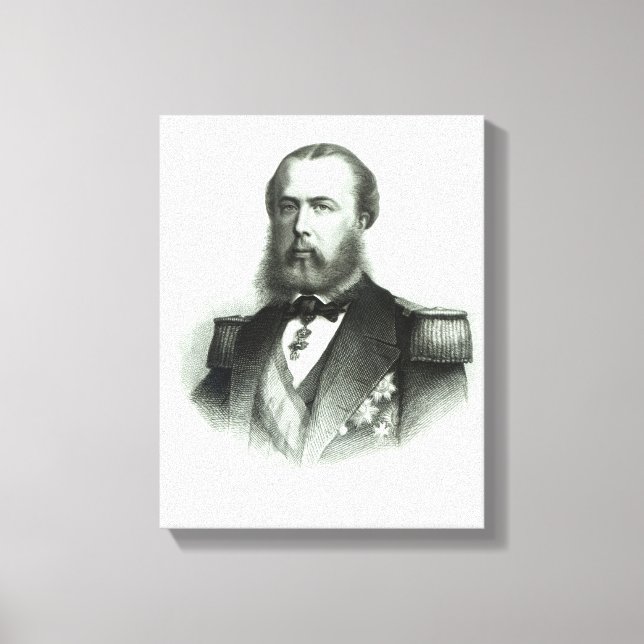 Toile Portrait de l'empereur Maximilien du Mexique, 1864 (Recto)