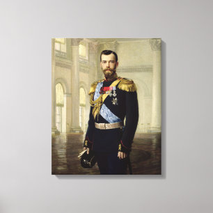 Toile Portrait de l'empereur Nicolas II, 1900
