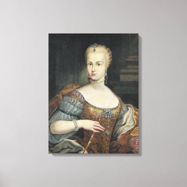Toile Portrait de l'épouse de Pietro Leopoldo di Lorena, (Recto)