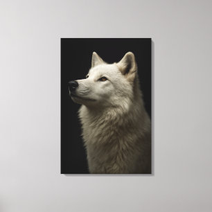 Toile Portrait de Loup Majestueux Force & Confiance Roya