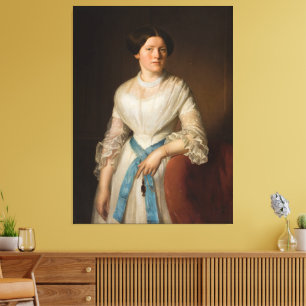 Toile Portrait de Mademoiselle Pisarzowska