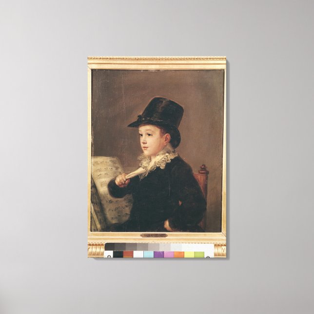 Toile Portrait de Mariano Goya 1815-17 (Recto)