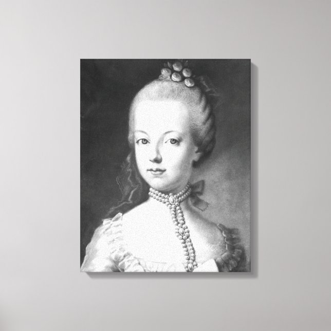 Toile Portrait de Marie-Antoinette de Habsbourg (Recto)