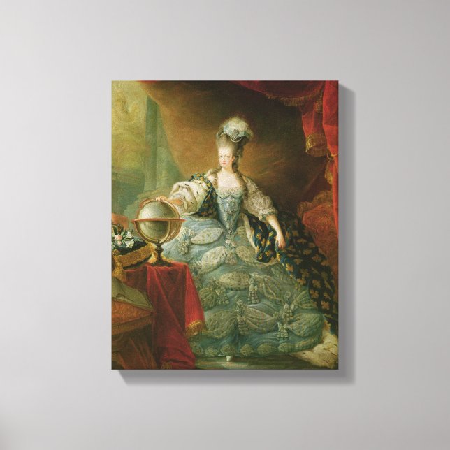 Toile Portrait de Marie Antoinette Reine de France (Recto)