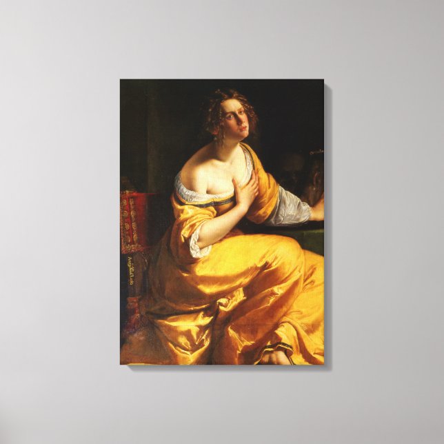 Toile Portrait de Mary Magdalene (Artemisia Gentileschi) (Recto)