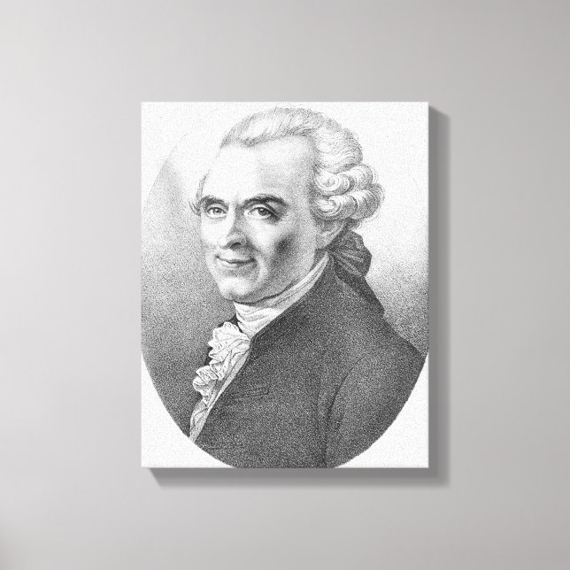 Toile Portrait de Michel-Jean Sedaine (Recto)