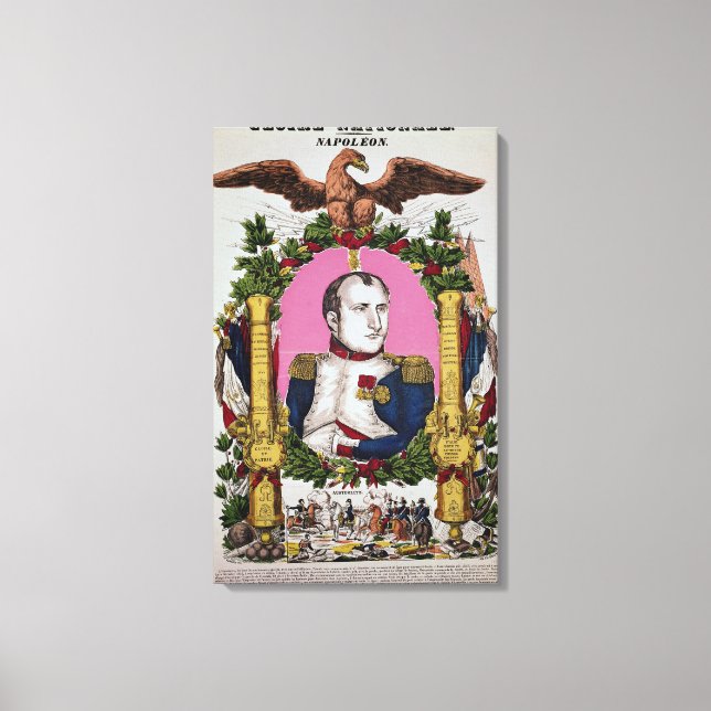 Toile Portrait de Napoléon Ier à la bataille de (Recto)