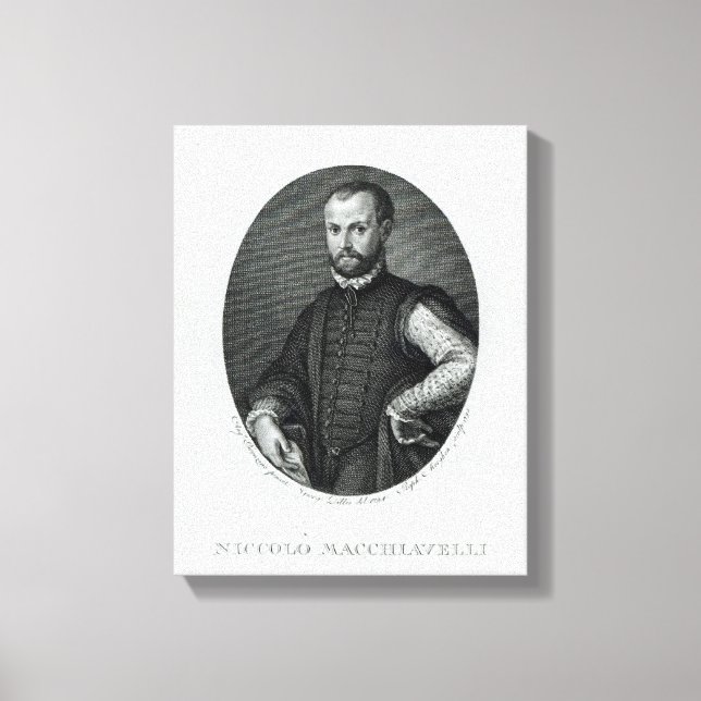 Toile Portrait de Niccolo Machiavelli (Recto)