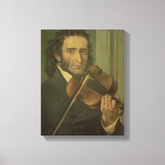 Toile Portrait de Niccolo Paganini (Recto)