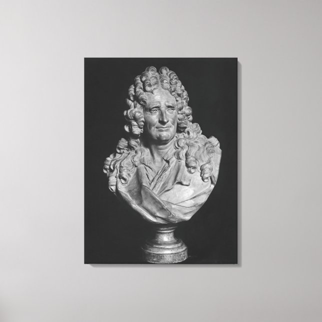Toile Portrait de Nicolas Boileau (Recto)