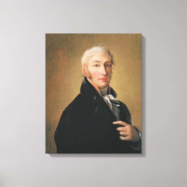 Toile Portrait de Nikolay Mikhaylovich Karamzin, 1805 (Recto)