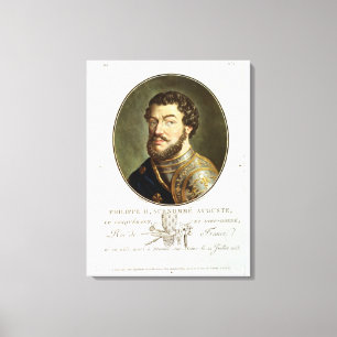 Toile Portrait de Philip II, appelé Augustus, roi de