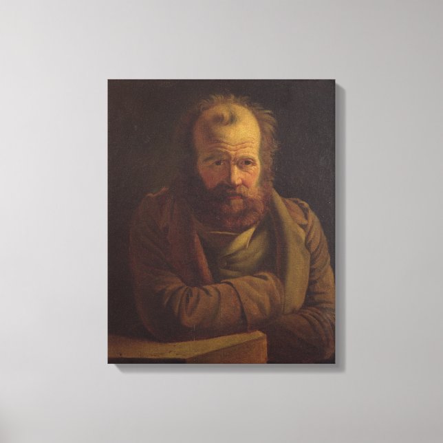 Toile Portrait de Pierre Joseph Proudhon (Recto)