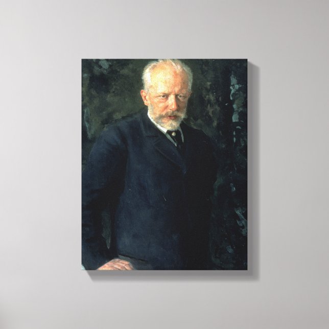 Toile Portrait de Piotr Ilyich Tchaikovsky (Recto)