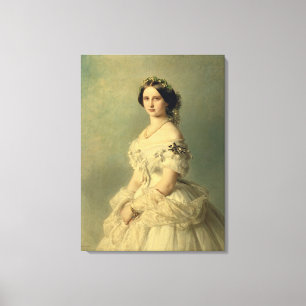 Toile Portrait de princesse de Baden, 1856