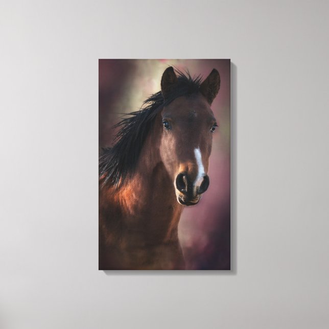 TOILE PORTRAIT DE PROFIL D'UN CHEVAL (Recto)