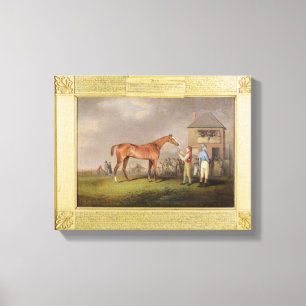 Toile Portrait de "Quiz", propriété de Lord Rous, arrièr