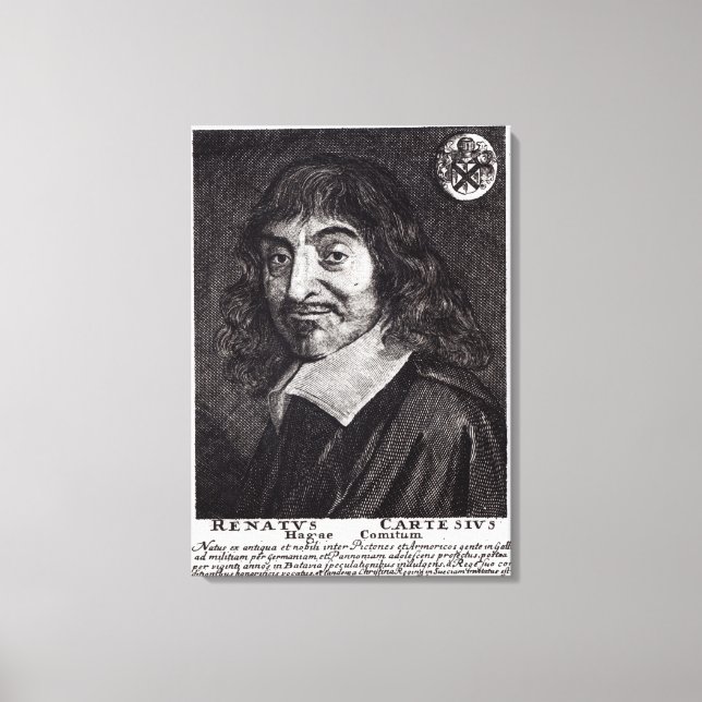 Toile Portrait de René Descartes (Recto)