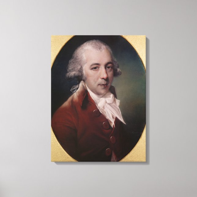 Toile Portrait de Richard Brinsley Sheridan 1788 (Recto)