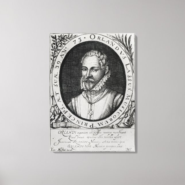 Toile Portrait de Roland de Lassus (Recto)
