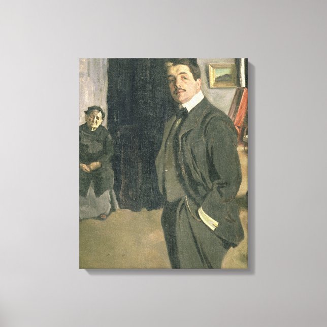 Toile Portrait de Sergei Pavlovich Diaghilev (Recto)