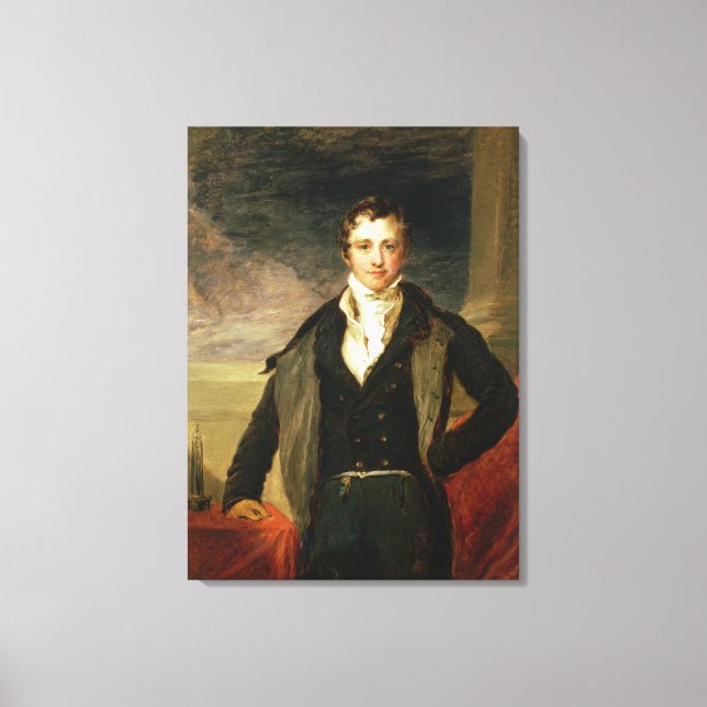 Toile Portrait de Sir Humphry Davy (Recto)