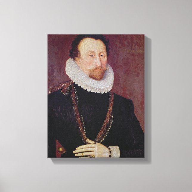 Toile Portrait de sir John Hawkins 1581 (Recto)