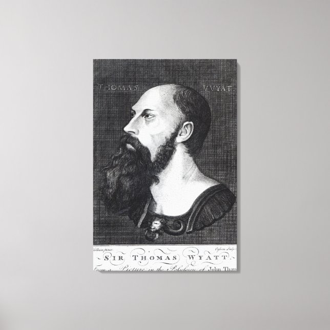 Toile Portrait de Sir Thomas Wyatt (Recto)