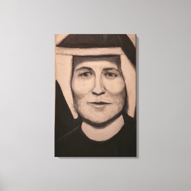 Toile Portrait de Ste Faustine Kowalska (Recto)