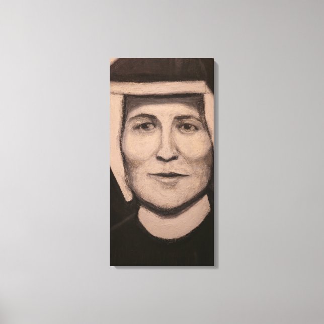 Toile Portrait de Ste Faustine Kowalska (Recto)