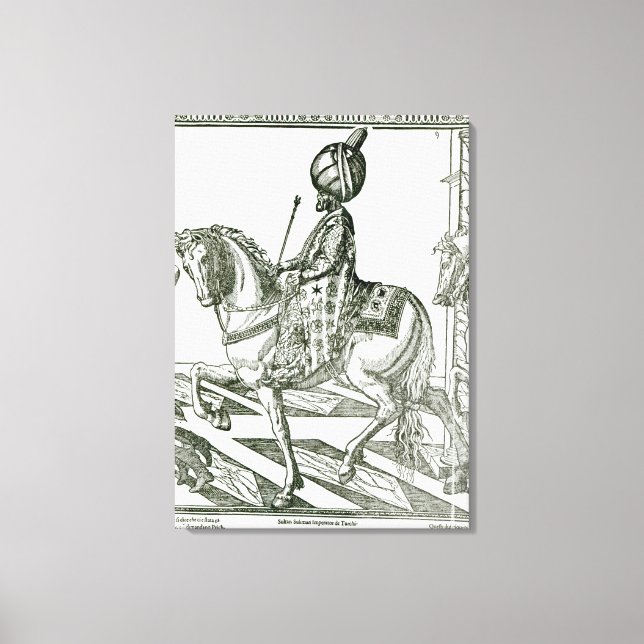 Toile Portrait de Suleiman le Magnifique (Recto)