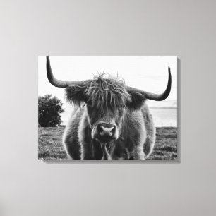 Toile Portrait de taureau