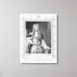 Toile Portrait de Thomas Osborne, gravant