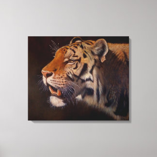 Toile Portrait de Tigre Majestueux Grand Format