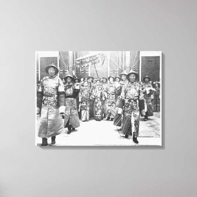 Toile Portrait de Tz'U-Hsi (1835-1908) Empress Dowager o (Recto)