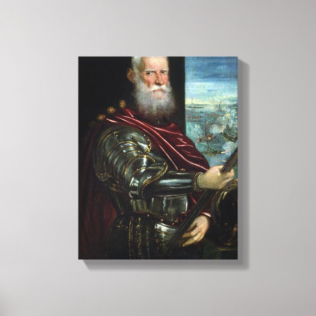 Toile Portrait de Vernier Commandant en chef (Recto)