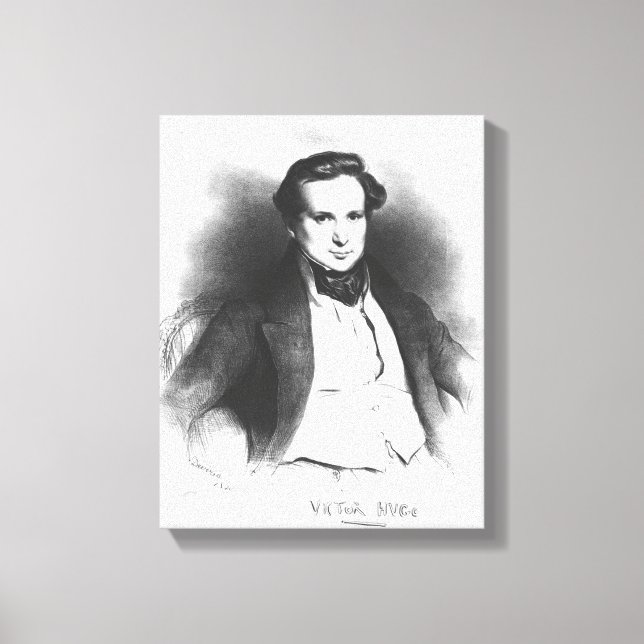 Toile Portrait de Victor Hugo (Recto)