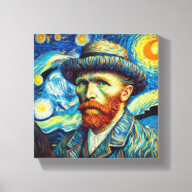 Toile Portrait de Vincent van Gogh (Recto)