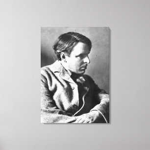 Toile Portrait de W.B. Yeats