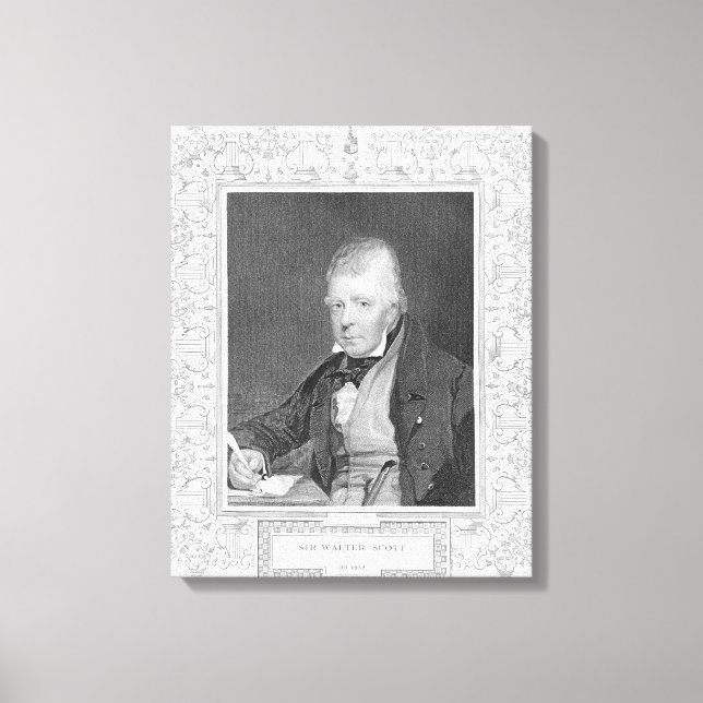 Toile Portrait de Walter Scott (Recto)
