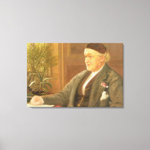 Toile Portrait de William Bell Scott (1811-90), 1886 (oi